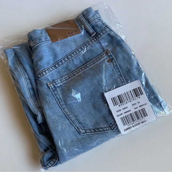 NWT MADEWELL The Slouchy BoyJean in Rubyvale Wash Size 23 - Picture 8 of 13